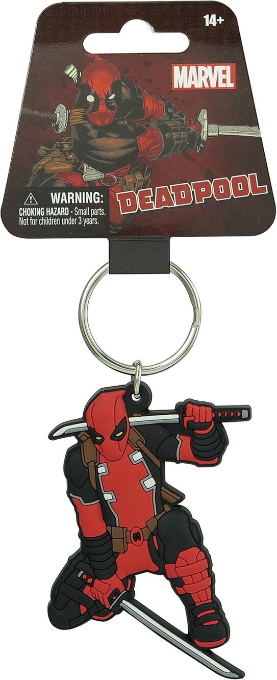 MARVEL: DEADPOOL - COMIC DESIGN CLASSIC SOFT TOUCH KEYRING BY MONOGRAM
